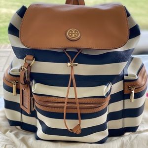 Tory Burch Kerrington striped backpack